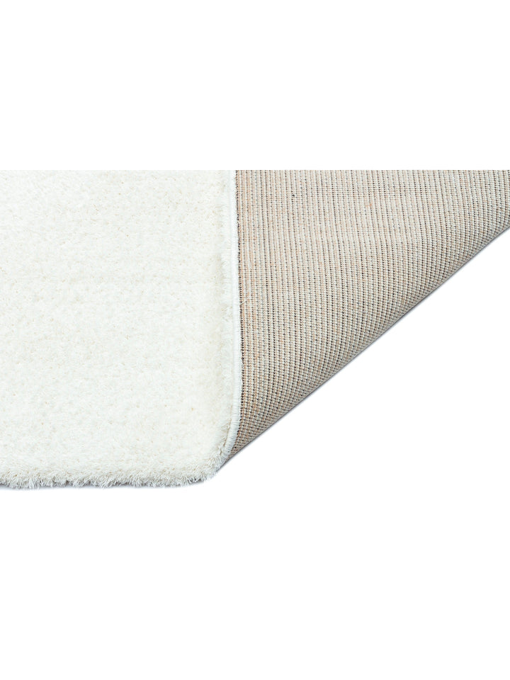 Peluche Fluff Dust-Free Soft Modern Living Room Hallway Fluffy Shaggy Carpet 1006 WHITE