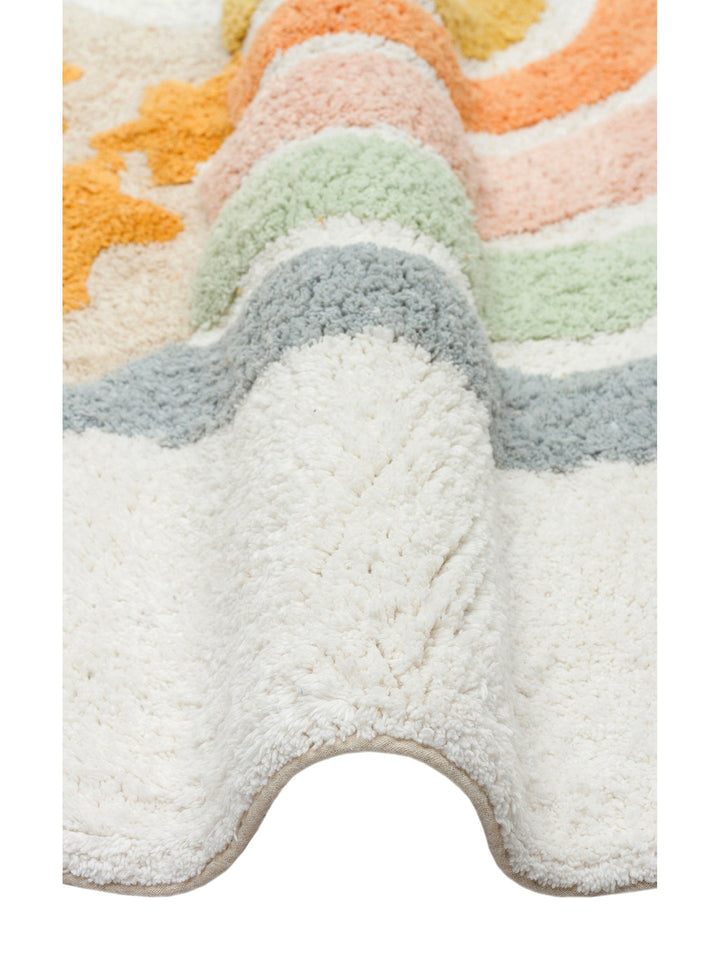 Cotton Baby 100% Natural Cotton Washable Non-Slip Based Baby Rug 07 MULTY XXW Q