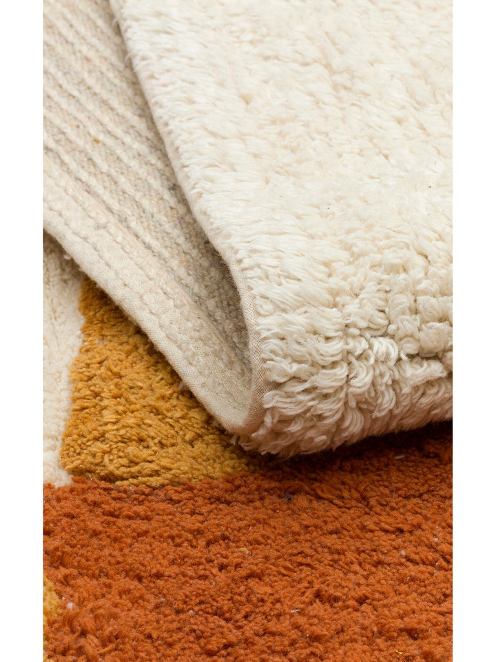 Cotton Baby 100% Natural Cotton Washable Non-Slip Based Baby Rug 08 MULTY XXW