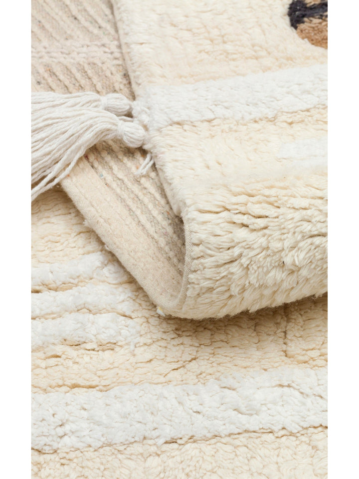 Cotton Baby 100% Natural Cotton Washable Non-Slip Based Baby Rug 09 MULTY XXW