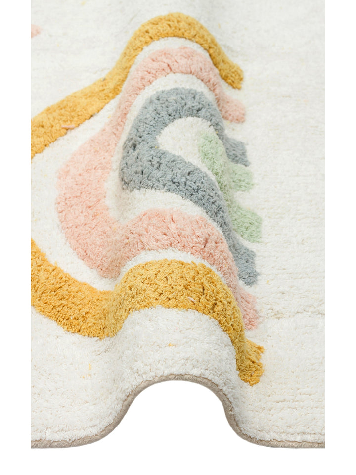 Cotton Baby 100% Natural Cotton Washable Non-Slip Based Baby Rug 10 MULTY XXW