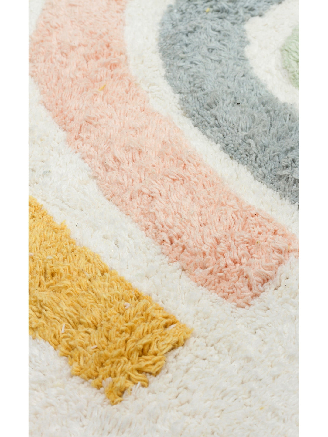 Cotton Baby 100% Natural Cotton Washable Non-Slip Based Baby Rug 10 MULTY XXW