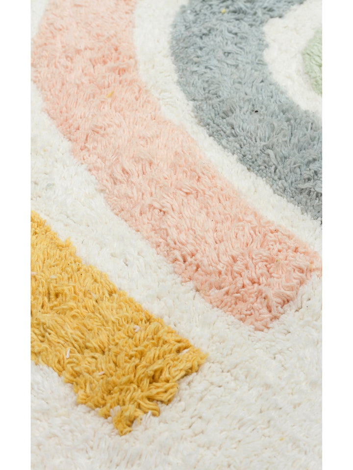 Cotton Baby 100% Natural Cotton Washable Non-Slip Based Baby Rug 10 MULTY XXW