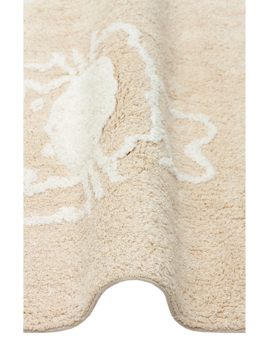 Cotton Baby 100% Natural Cotton Washable Non-Slip Based Baby Rug 16 BEIGE XXW