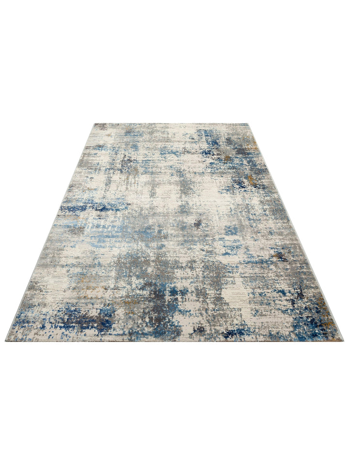 Pacific Series Antique Patterned Living Room Living Room Corridor Entrance Modern Carpet 09 CREAM BLUE