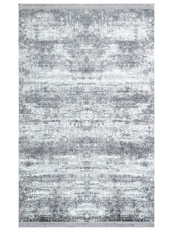 Smooth Washable Non-Slip Shiny Living Room Hallway Fine Woven Modern Carpet 01 GREY XW