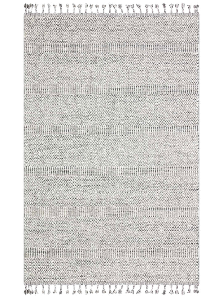 Ole Series Wicker Woven Living Room Hall Hallway Entrance Kitchen Modern Scandinavian Carpet 01 GREY