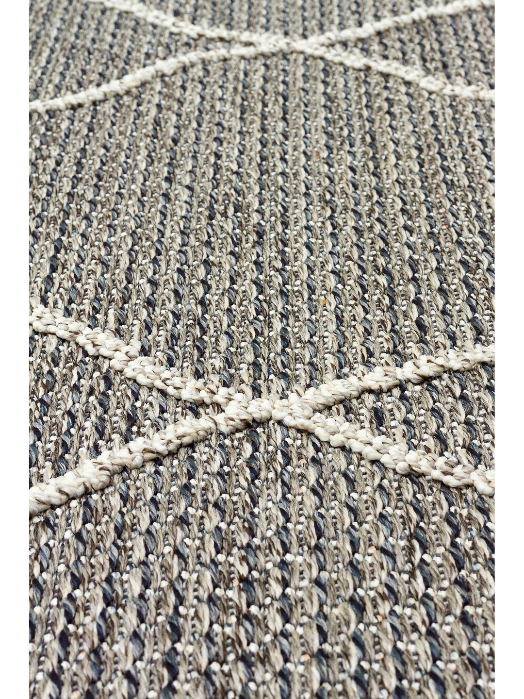 Ole Series Wicker Woven Living Room Hall Hallway Entrance Kitchen Modern Scandinavian Carpet 02 GREY