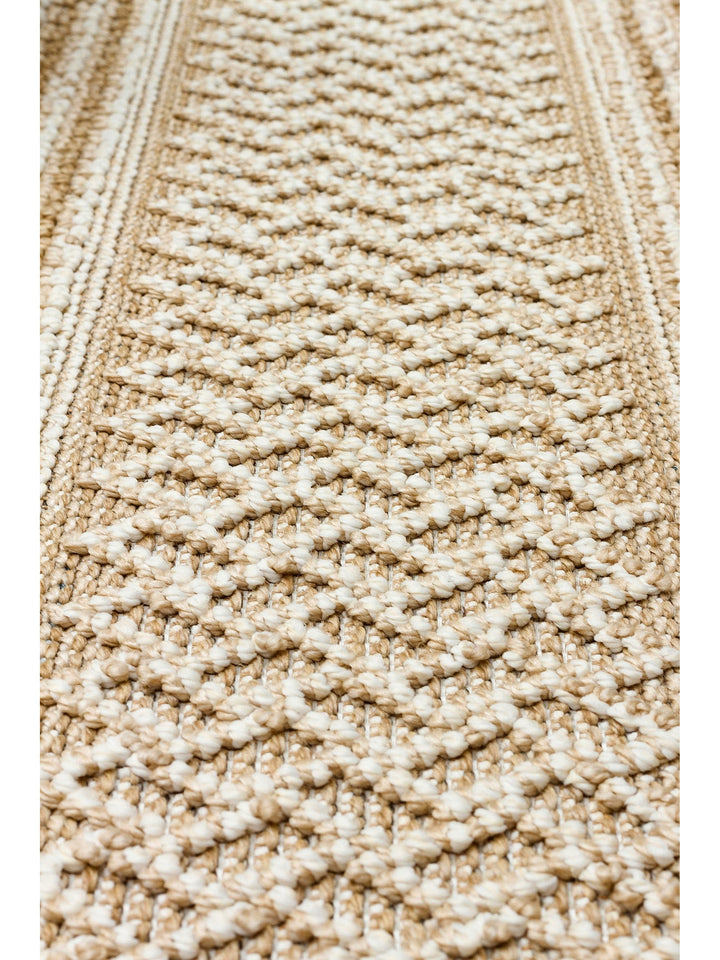Ole Series Wicker Woven Living Room Hall Hallway Entrance Kitchen Modern Scandinavian Carpet 05 BEIGE