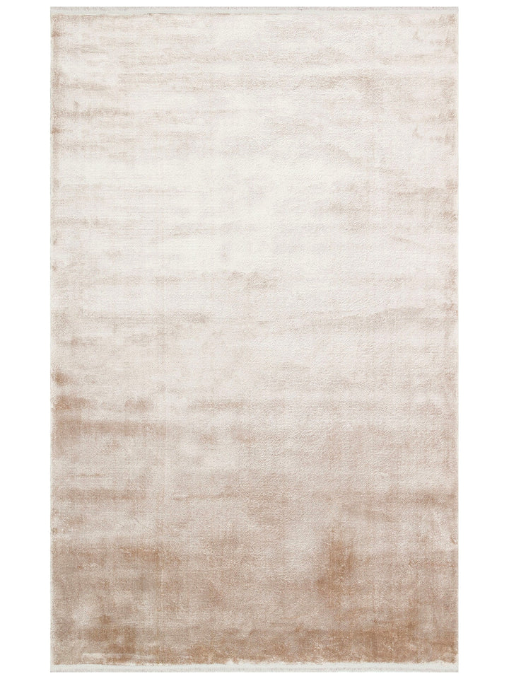 Oushak Plain 100% Natural Solid Color Viscose Uşak Carpet Produced on Special Looms with Handicraft PLNBEGTN