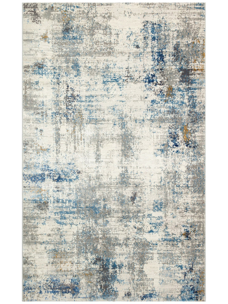 Pacific Series Antique Patterned Living Room Living Room Corridor Entrance Modern Carpet 09 CREAM BLUE