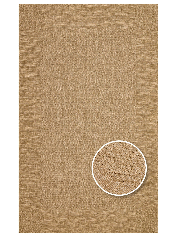 Mallorca Sun and Water Resistant Living Room Corridor Kitchen Balcony Jute Look Sisal Carpet 06NAT