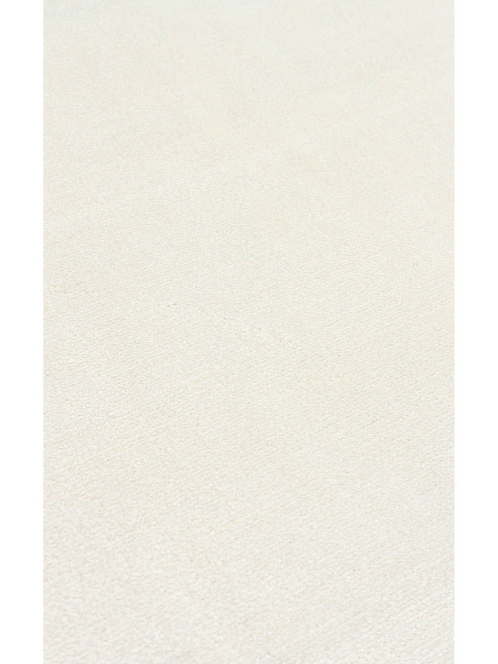 Andrea Series High Quality Dense Woven Special Shiny Bright Living Room Carpet PLAIN CREAM