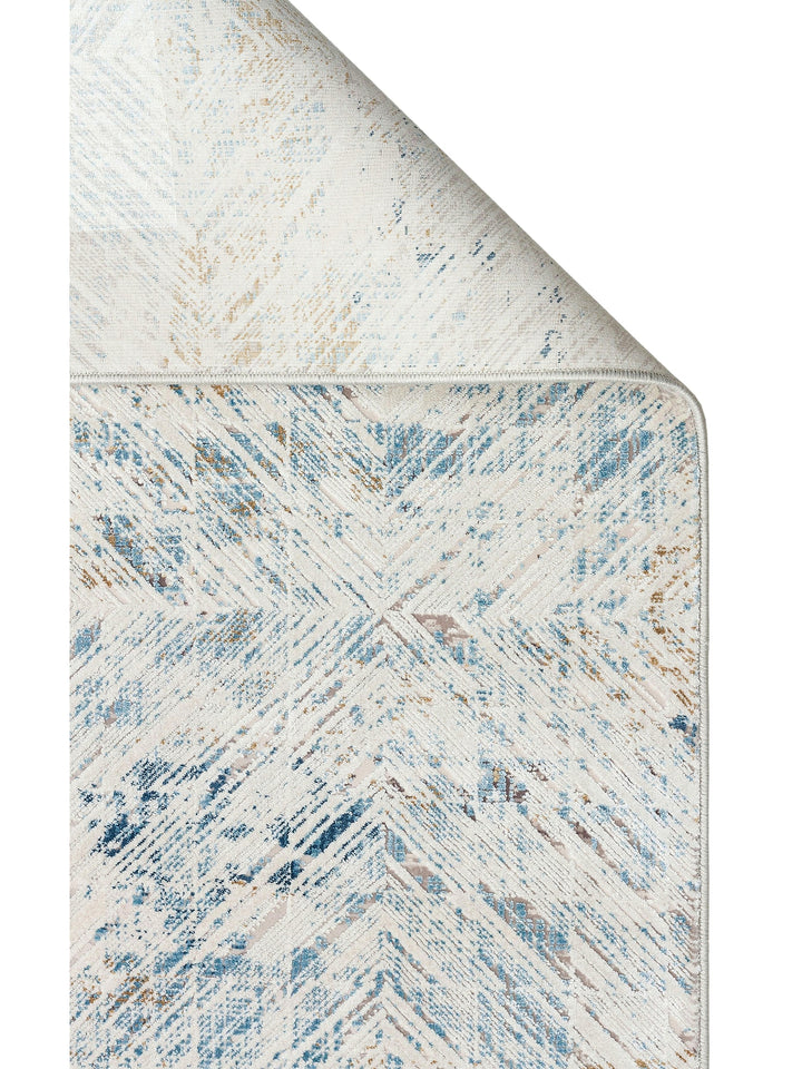 Üsküdar Series High Quality Dense Woven Modern Living Room Carpet 03 CREAM BLUE