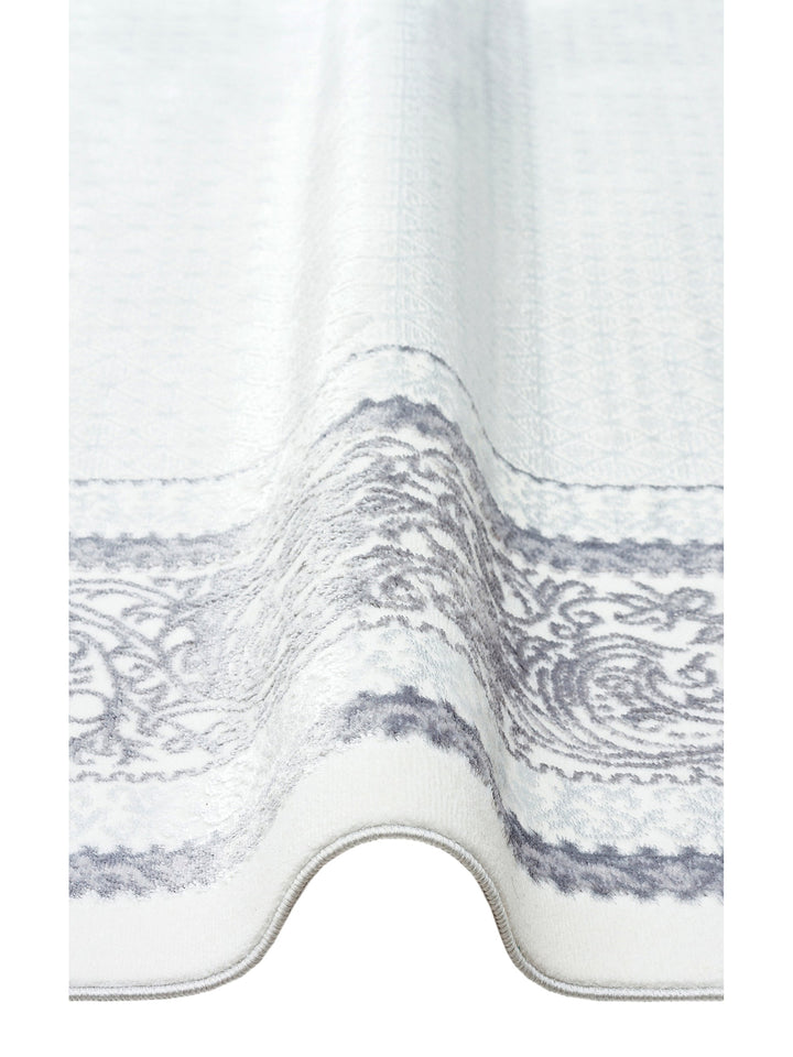 Smooth Washable Non-Slip Shiny Living Room Hallway Fine Woven Modern Carpet 102 GREY XW