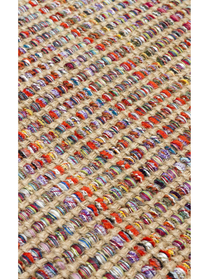 Kenitra Jute Blend Double Sided Living Room Corridor Entrance Kitchen Balcony Modern Rug 01 MULTY