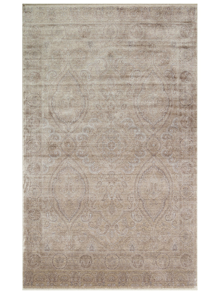 Çırağan 100% Natural Special Shiny Handcrafted Tencel Uşak Carpet 03 BEG