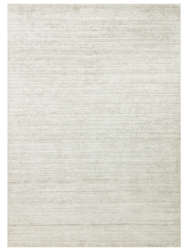 Amore Series 100% Natural Banana Silk Viscose and Wool Blend Living Room Hand Woven Carpet BEIGE