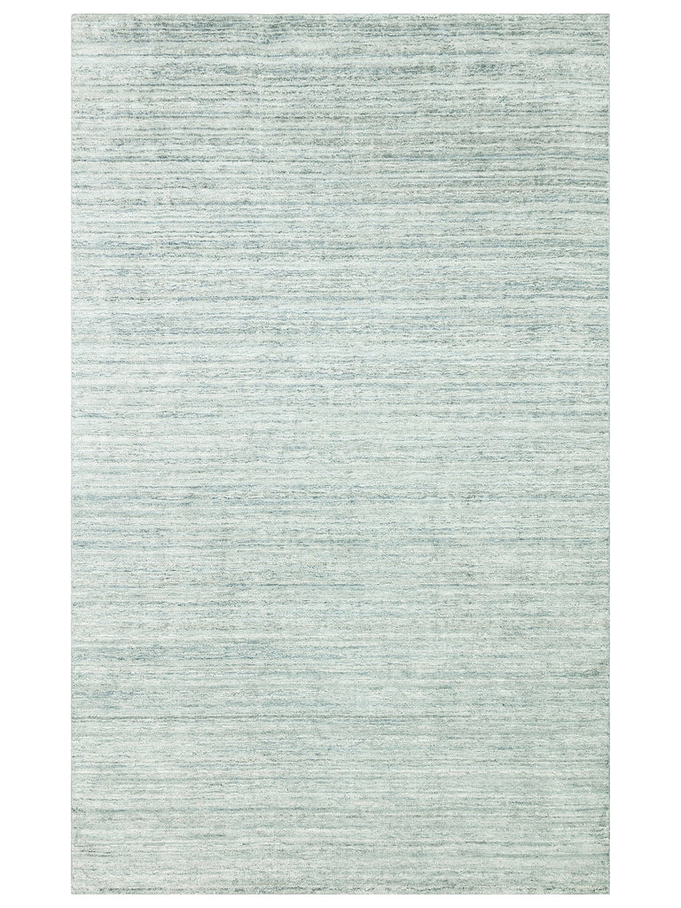Amore Series 100% Natural Banana Silk Viscose and Wool Blend Living Room Hand Woven Carpet TURQO