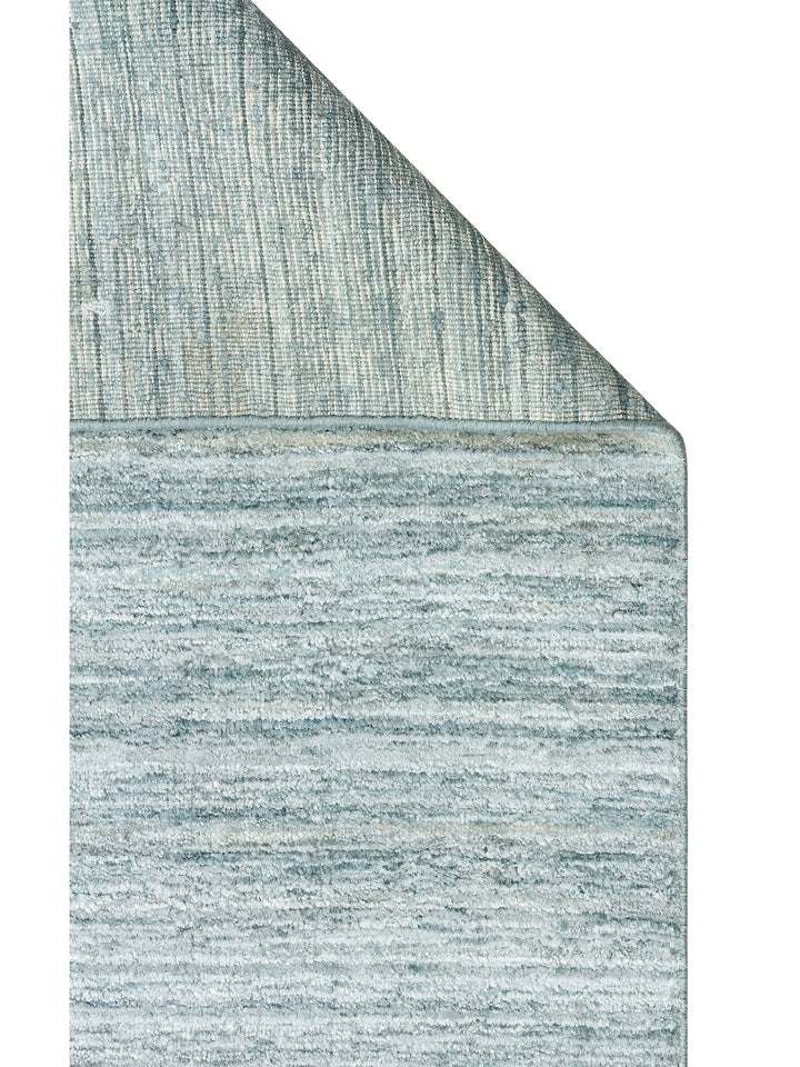 Amore Series 100% Natural Banana Silk Viscose and Wool Blend Living Room Hand Woven Carpet TURQO