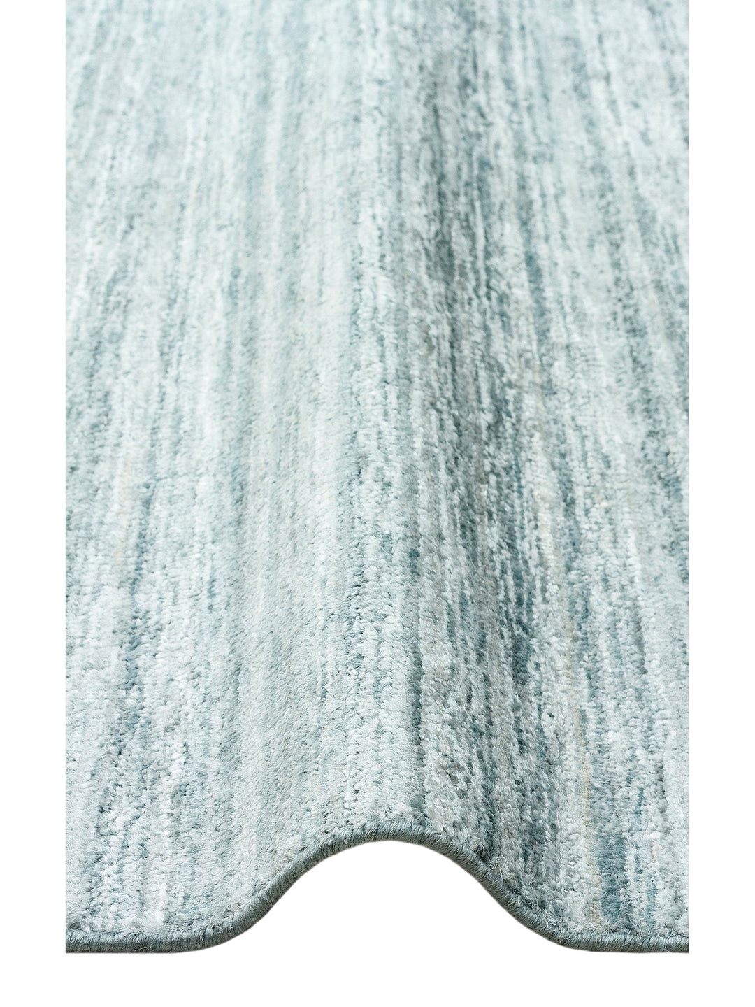 Amore Series 100% Natural Banana Silk Viscose and Wool Blend Living Room Hand Woven Carpet TURQO