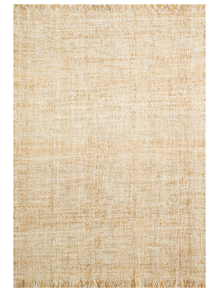 Hittite Series 100% Natural Wool and Jute Hand Woven Traditional Living Room Sitting Room Bedroom Carpet BEIGE