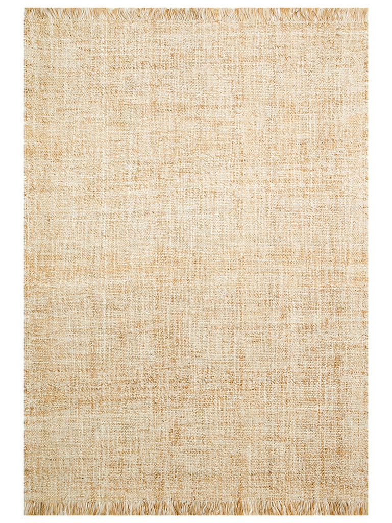 Hittite Series 100% Natural Wool and Jute Hand Woven Traditional Living Room Sitting Room Bedroom Carpet BEIGE
