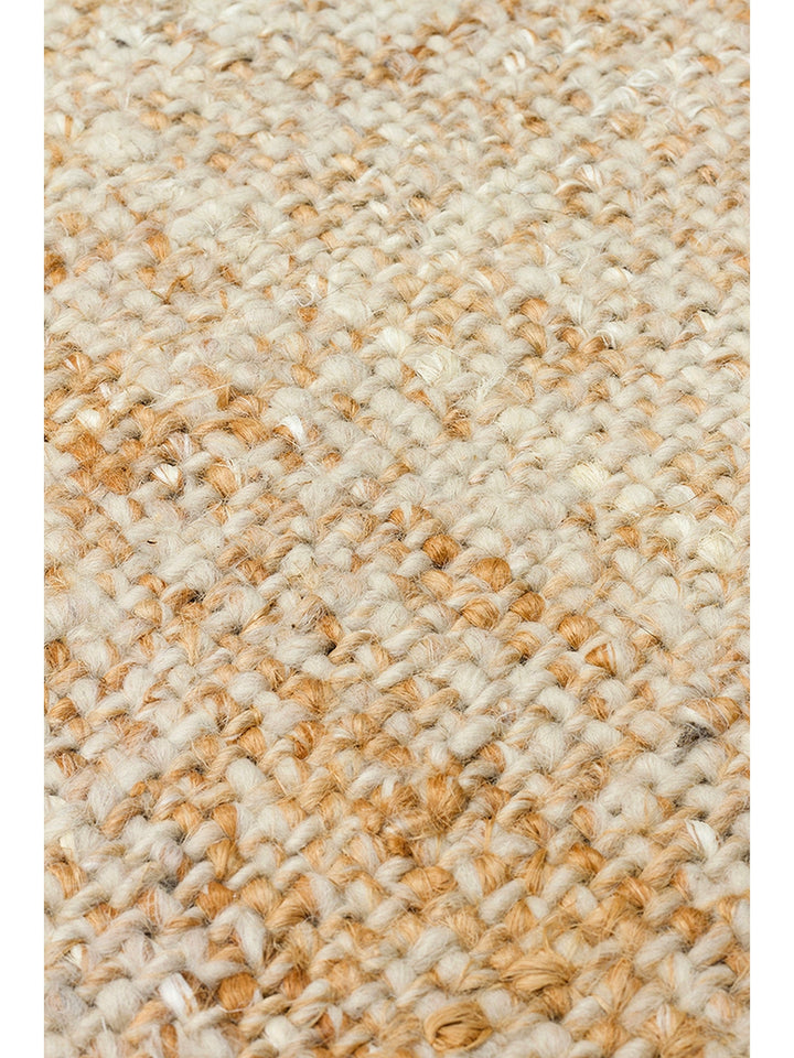 Hittite Series 100% Natural Wool and Jute Hand Woven Traditional Living Room Sitting Room Bedroom Carpet BEIGE