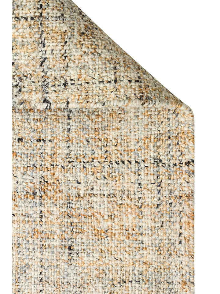 Hittite Series 100% Natural Wool and Jute Hand Woven Traditional Living Room Sitting Room Bedroom Carpet GWHITE