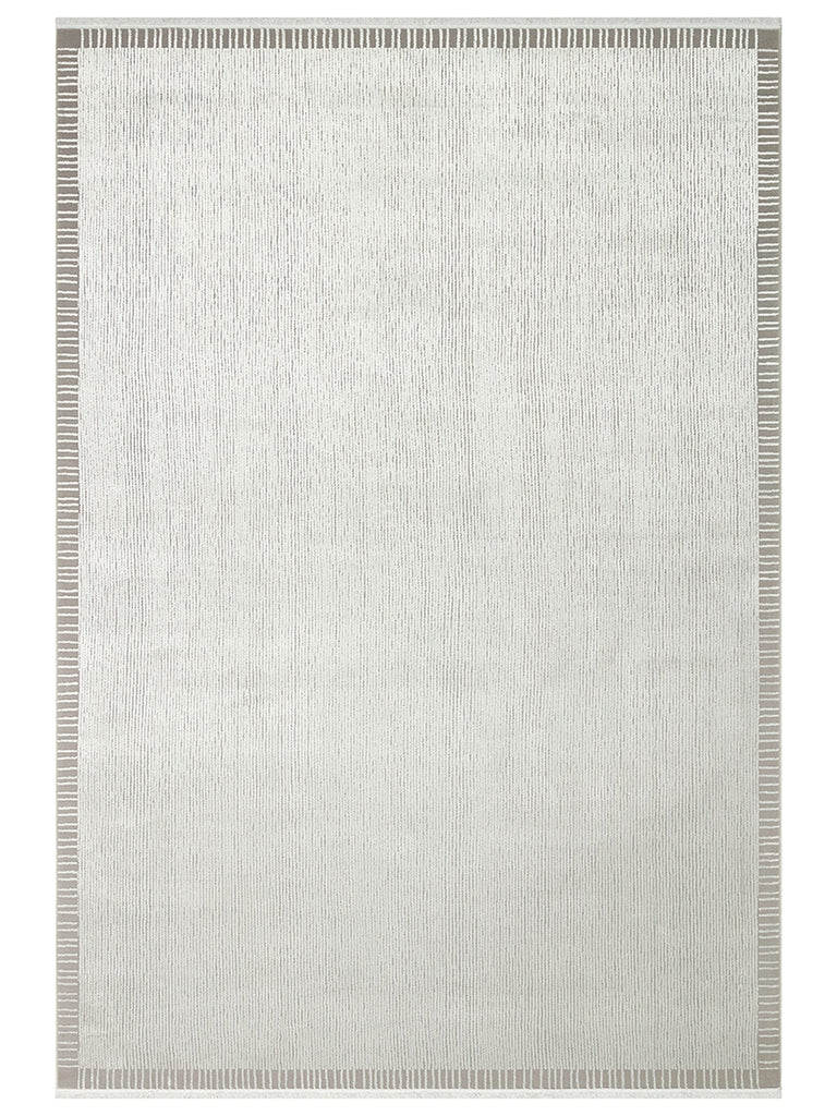Lucia Series Modern Bright Living Room Living Room Bedroom Entrance Carpet BORDER GREY