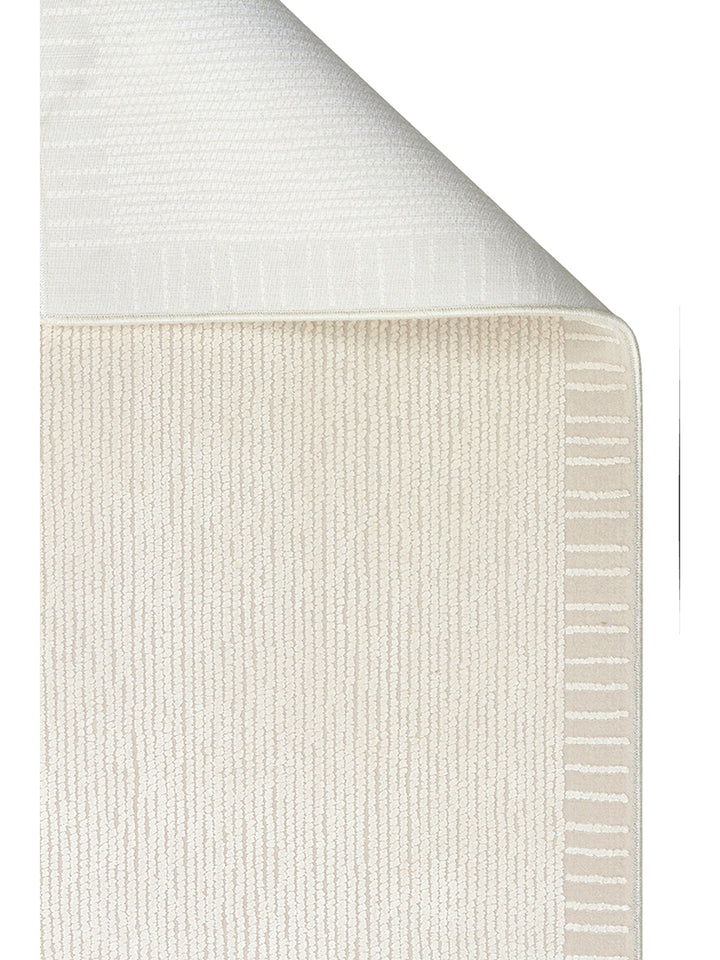 Lucia Series Modern Bright Living Room Living Room Bedroom Entrance Carpet BORDER IVORY