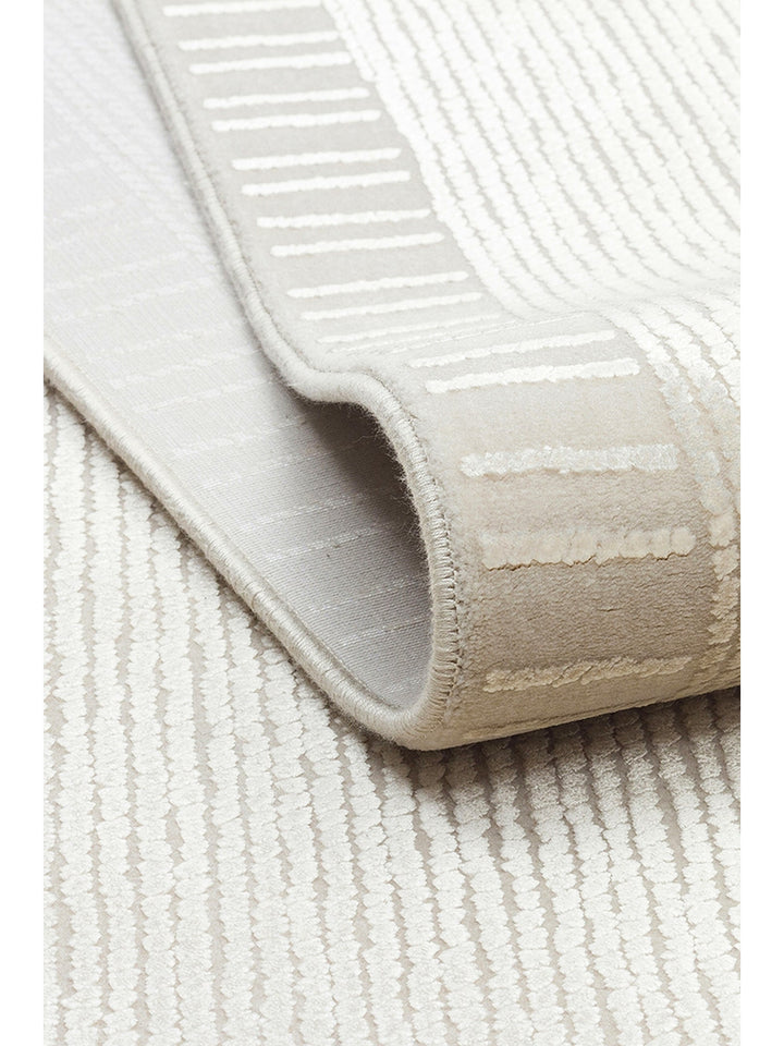 Lucia Series Modern Bright Living Room Living Room Bedroom Entrance Carpet BORDER IVORY