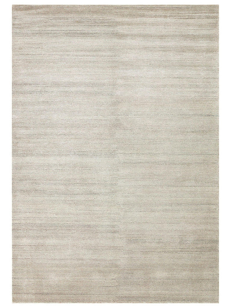 Portofino Series 100% Natural Viscose Wool Cotton Hand Woven Modern Living Room Sitting Room Carpet SILVER