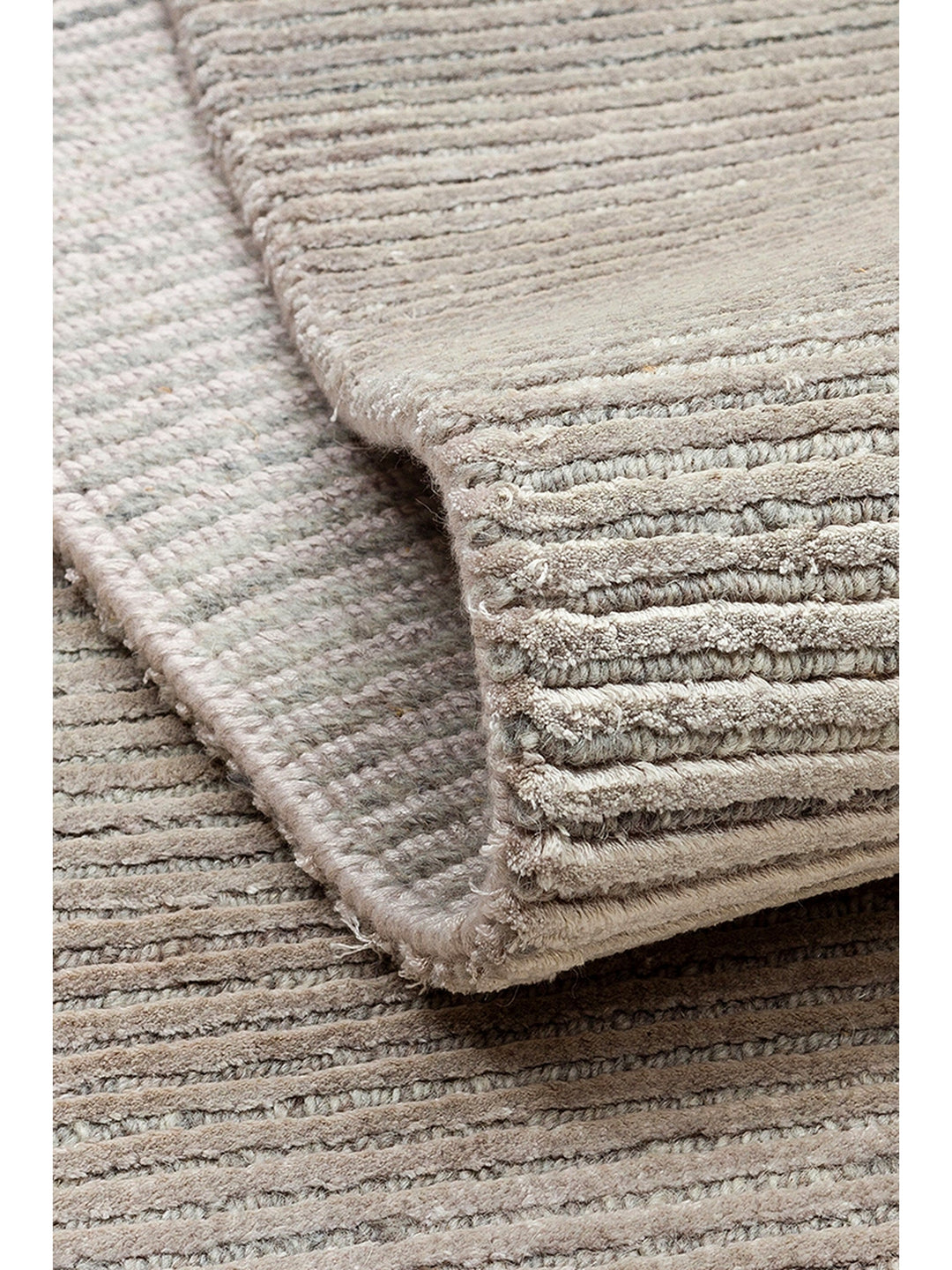 Portofino Series 100% Natural Viscose Wool Cotton Hand Woven Modern Living Room Sitting Room Carpet SILVER