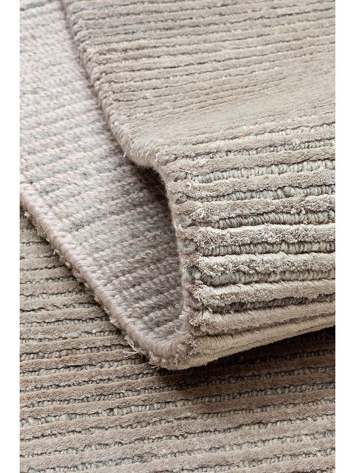 Portofino Series 100% Natural Viscose Wool Cotton Hand Woven Modern Living Room Sitting Room Carpet SILVER