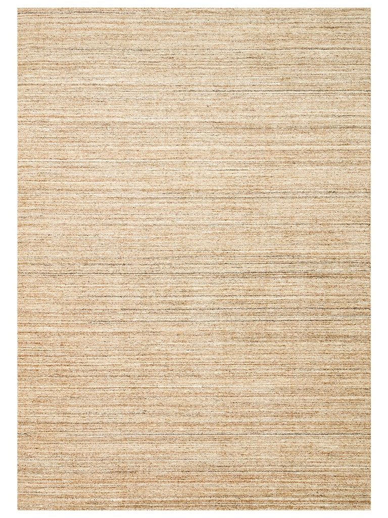 Helsinki Series 100% Natural Wool and Viscose Hand Woven Modern Scandinavian Living Room Carpet BEIGE