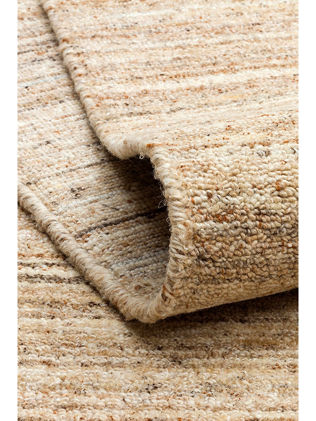 Helsinki Series 100% Natural Wool and Viscose Hand Woven Modern Scandinavian Living Room Carpet BEIGE