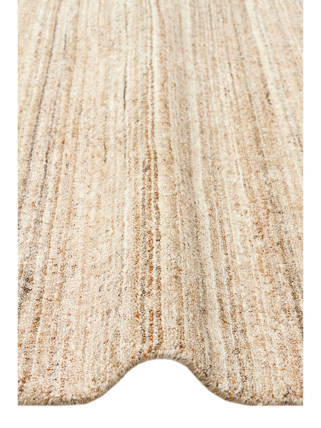 Helsinki Series 100% Natural Wool and Viscose Hand Woven Modern Scandinavian Living Room Carpet BEIGE