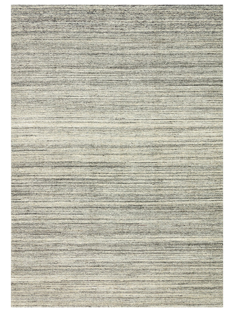 Helsinki Series 100% Natural Wool and Viscose Hand Woven Modern Scandinavian Living Room Carpet GREY