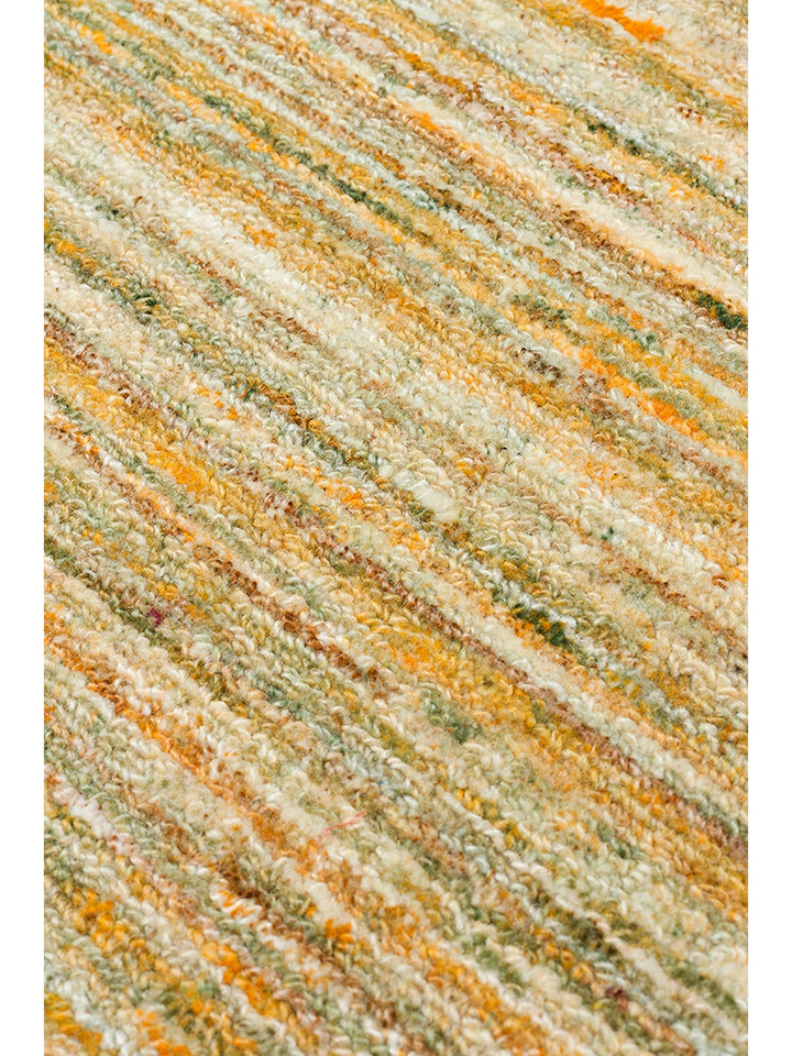 Helsinki Series 100% Natural Wool and Viscose Hand Woven Modern Scandinavian Living Room Carpet LIME