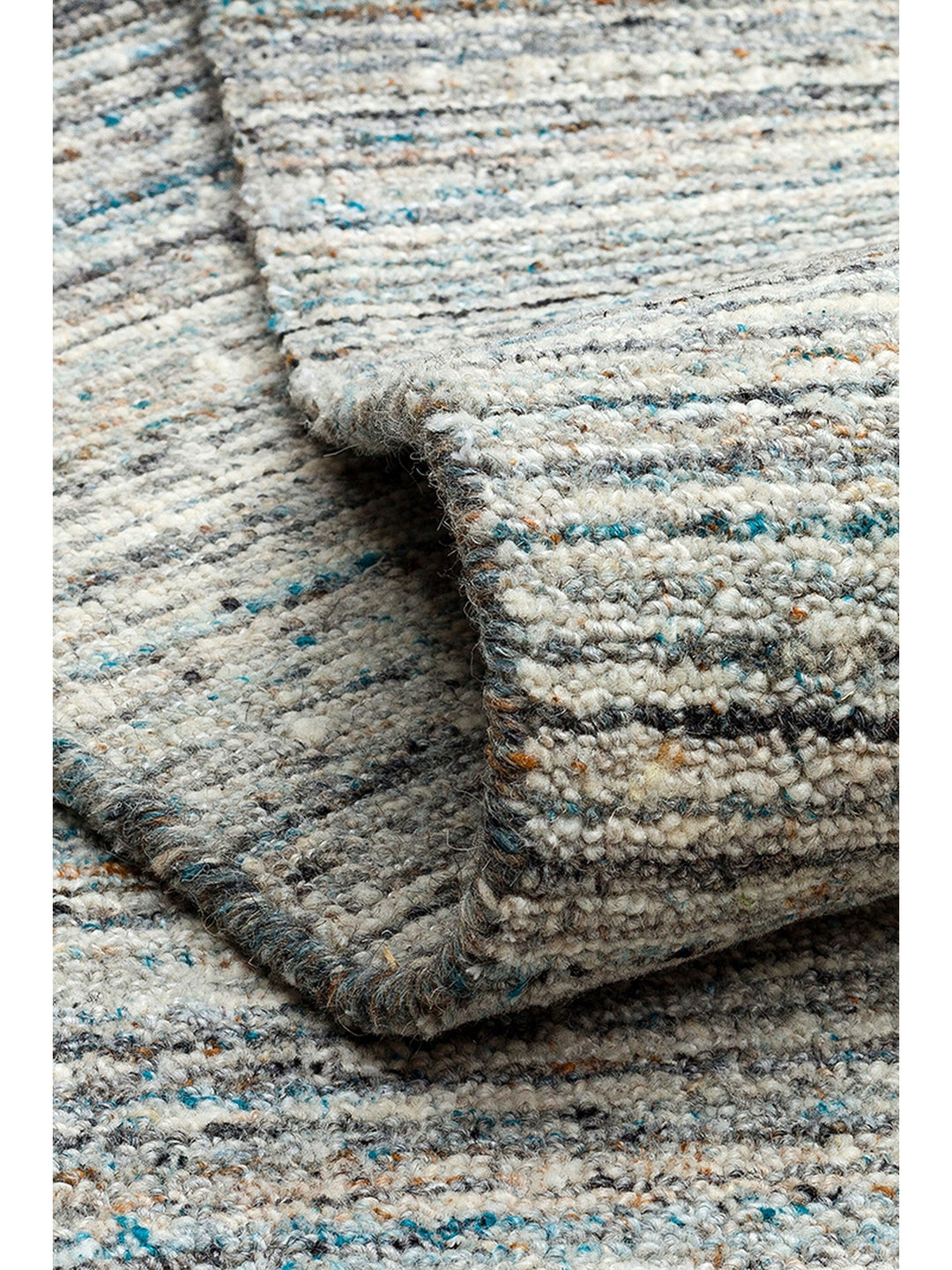 Helsinki Series 100% Natural Wool and Viscose Hand Woven Modern Scandinavian Living Room Carpet MRN