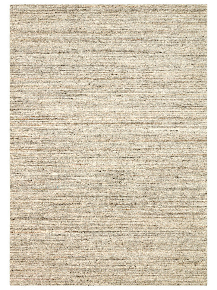 Helsinki Series 100% Natural Wool and Viscose Hand Woven Modern Scandinavian Living Room Carpet STONE