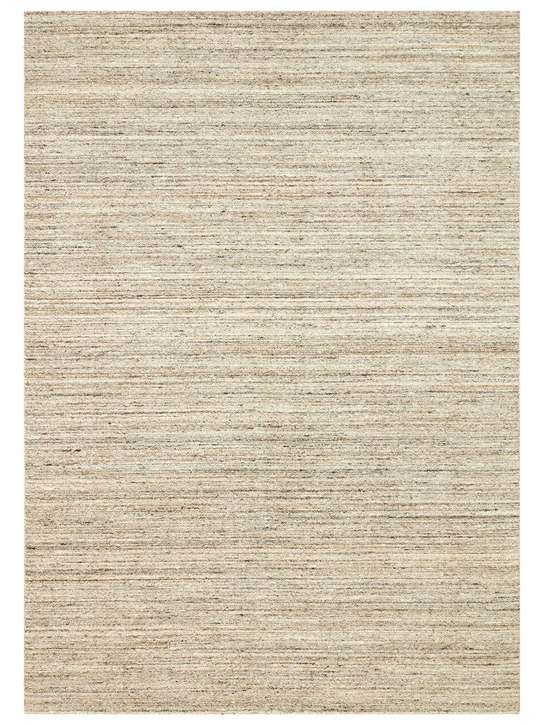 Helsinki Series 100% Natural Wool and Viscose Hand Woven Modern Scandinavian Living Room Carpet STONE