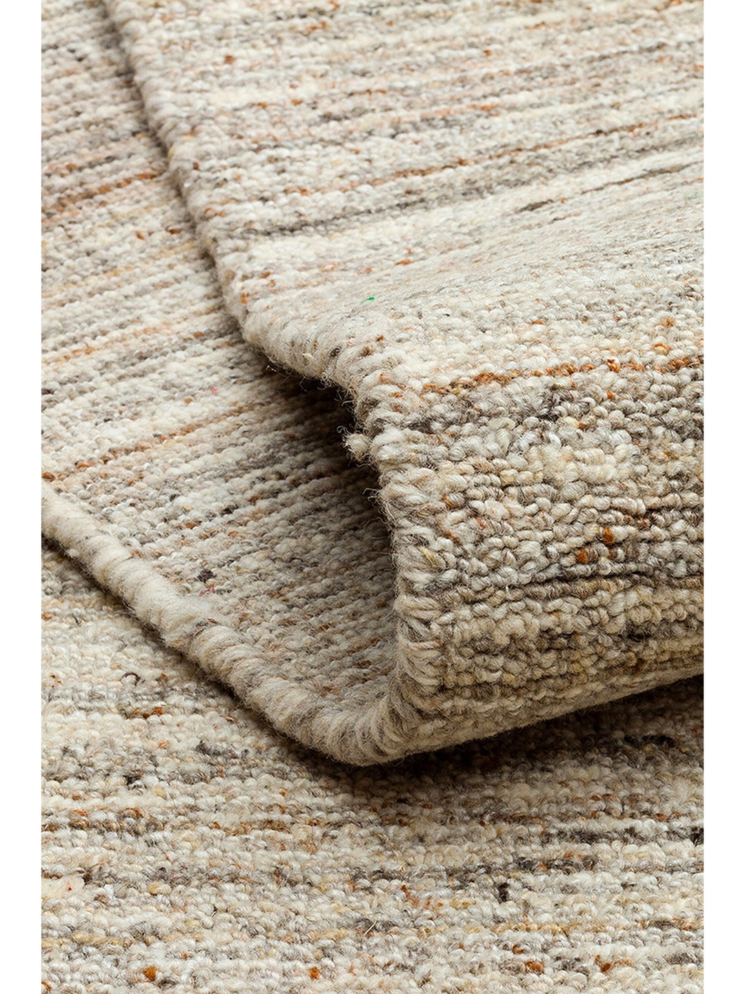 Helsinki Series 100% Natural Wool and Viscose Hand Woven Modern Scandinavian Living Room Carpet STONE