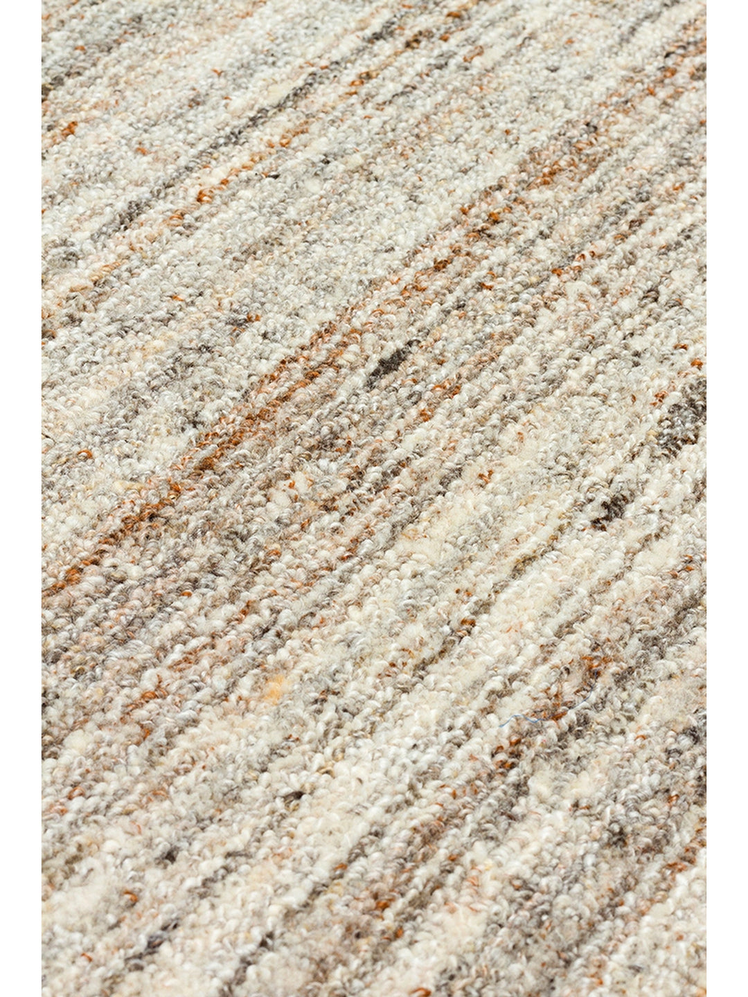 Helsinki Series 100% Natural Wool and Viscose Hand Woven Modern Scandinavian Living Room Carpet STONE