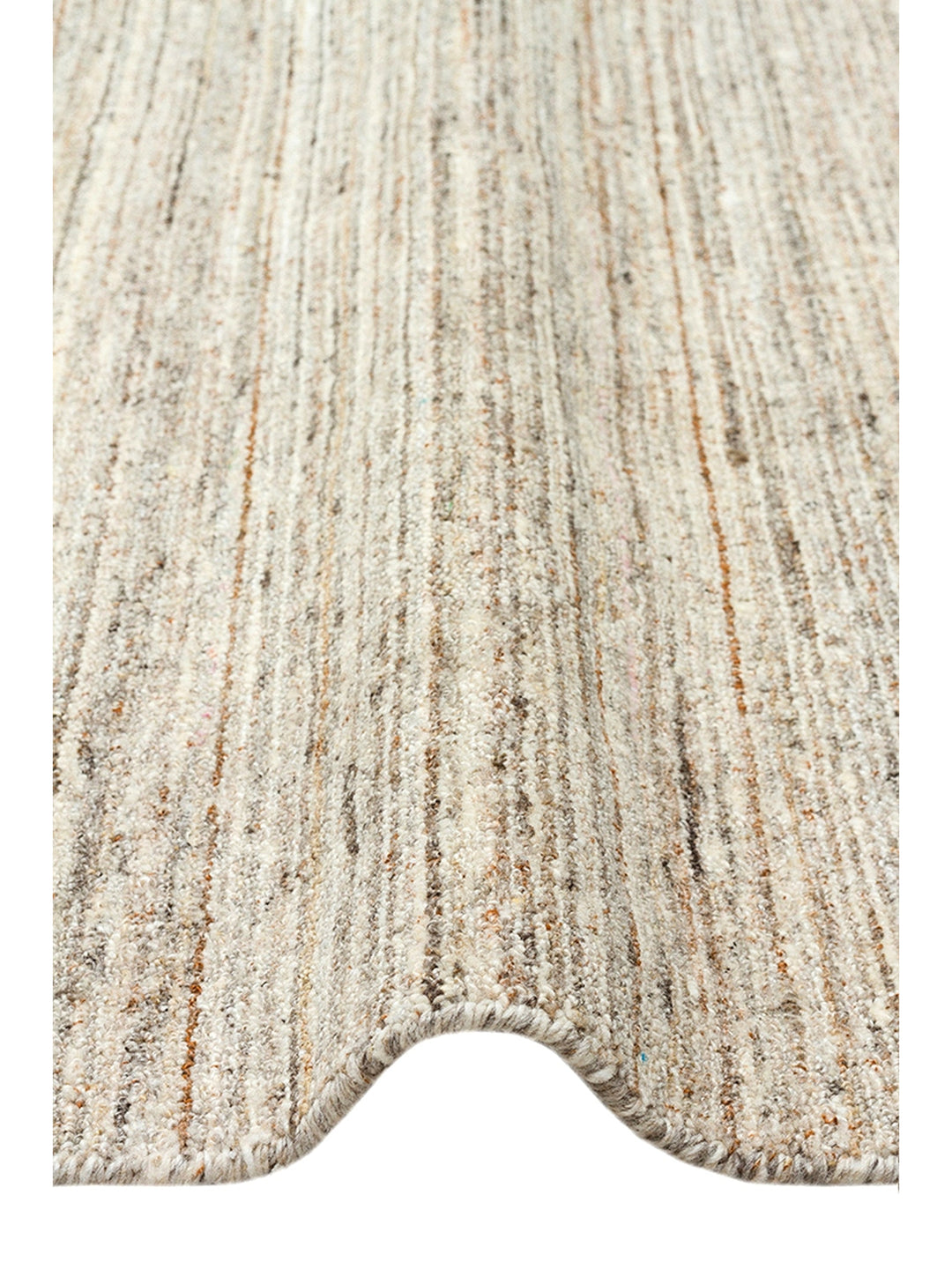 Helsinki Series 100% Natural Wool and Viscose Hand Woven Modern Scandinavian Living Room Carpet STONE