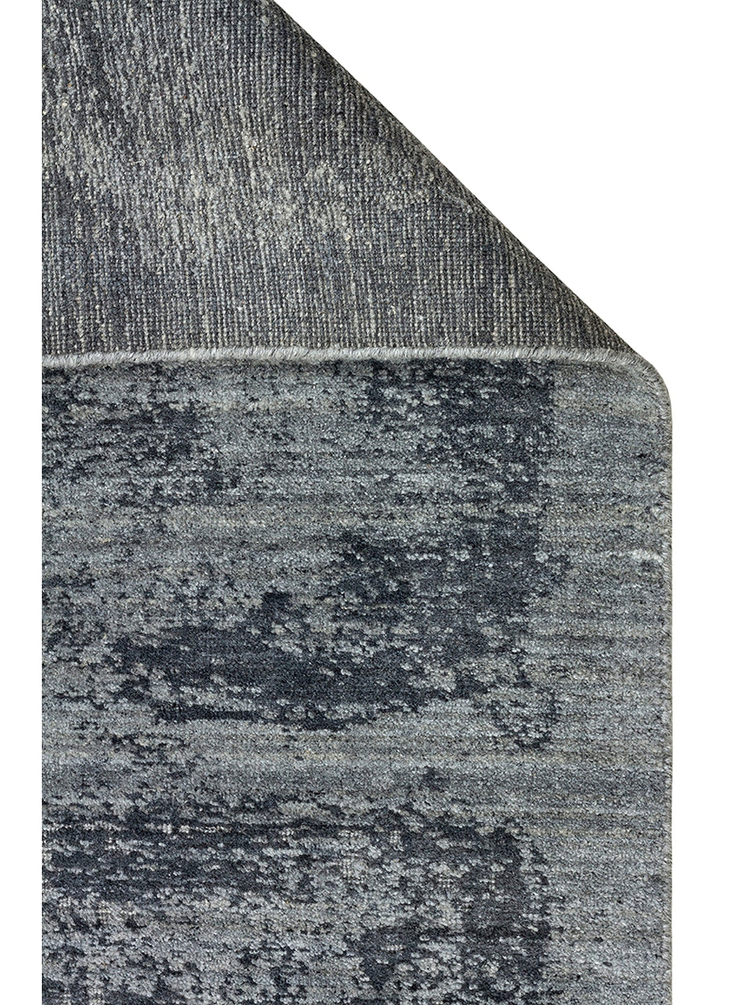 Palette Series 100% Natural Wool Viscose Cotton Hand Woven Scandinavian Living Room Carpet BLACK