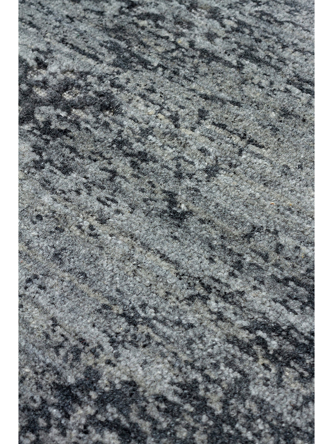 Palette Series 100% Natural Wool Viscose Cotton Hand Woven Scandinavian Living Room Carpet BLACK