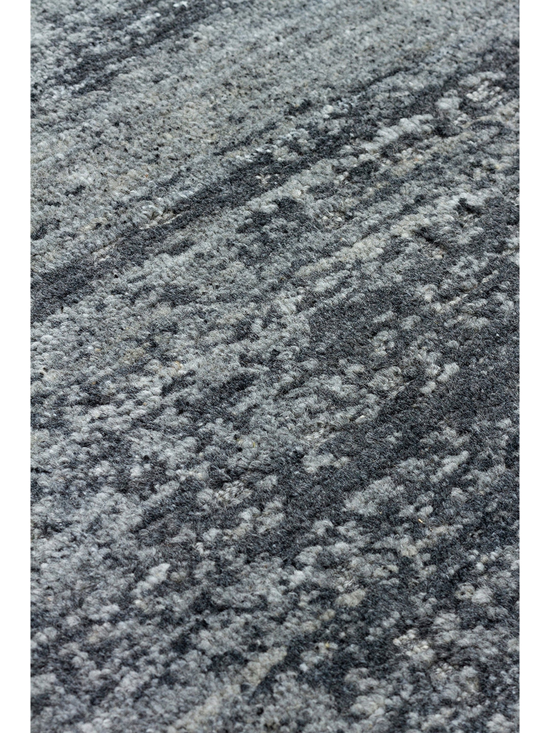 Palette Series 100% Natural Wool Viscose Cotton Hand Woven Scandinavian Living Room Carpet BLACK