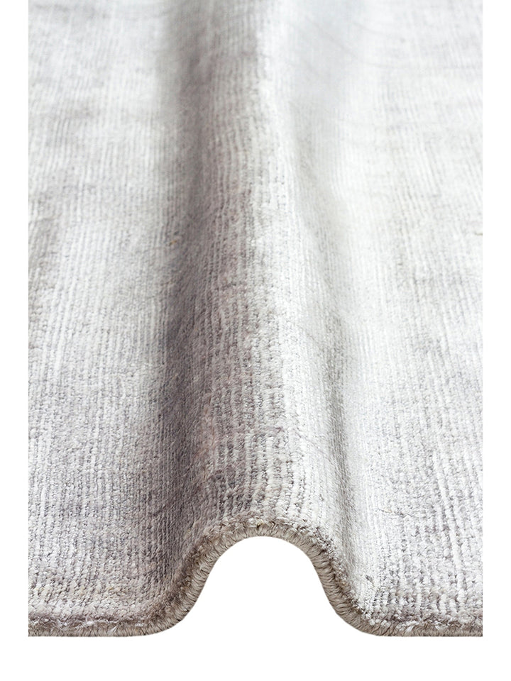 Mulberry Series 100% Rayon Hand Woven Shiny Modern Living Room Carpet SILVER